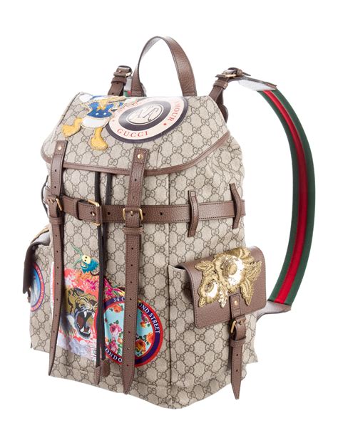 Gucci Soft GG Supreme Backpack Brown Backpacks Bags GUC155396