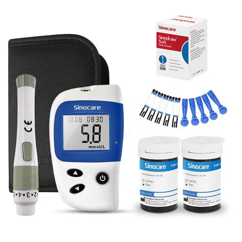 Sinocare Blood Glucometer Test Strip 50 PCS Diabetic Test Strips ...