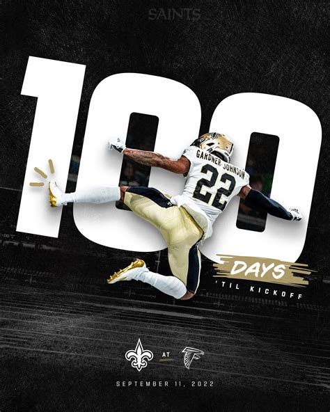 New Orleans Saints On Twitter 100 Days Till The Saints Kick Off The