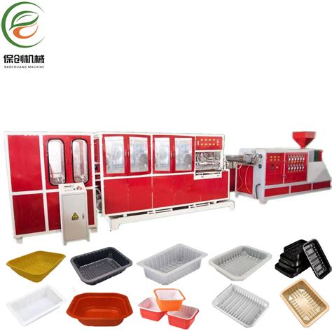 One Step Disposable Plastic Pp Take Away Food Container Box Tray Making