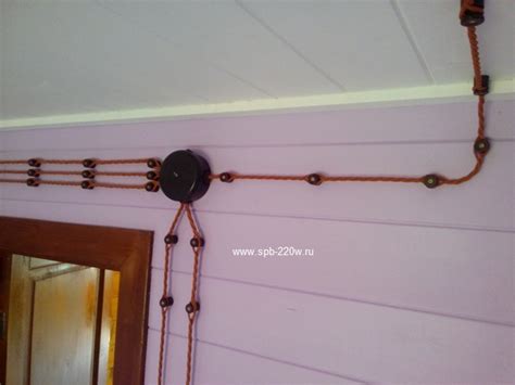 Ретро проводка в деревянном доме