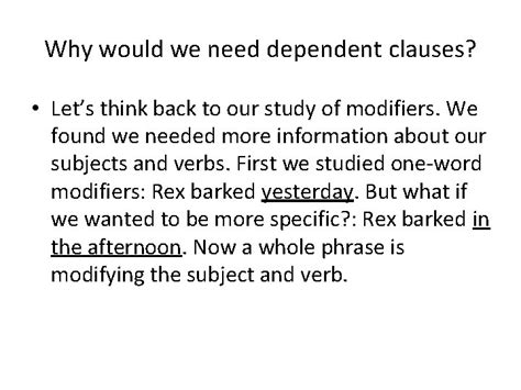 Diagramming Dependent Clauses Adjective Adverb And Noun Clauses