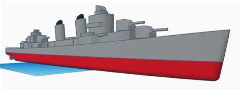 Free 3D file Simple USS Fletcher 🚢 ・Template to download and 3D print・Cults