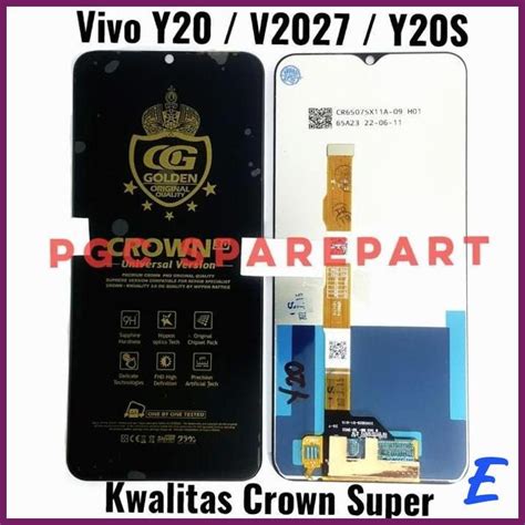 Jual LCD TOUCHSCREEN FULLSET KWALITAS CROWN SUPER VIVO Y20 Y12S Y20S