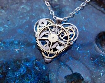 Clockwork Heart Necklace Ardent Elegant By Amechanicalmind On Etsy