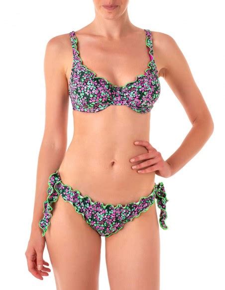 Bikini Reggiseno Balconcino Con Ferretto Con Slip O Brasiliana Clori