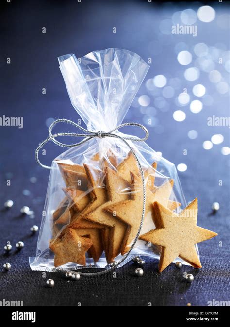 Star Shaped Shortbread Cookies Stock Photo Alamy