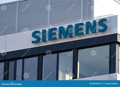 Siemens Logo, Office German Conglomerate Siemens AG Operating of ...