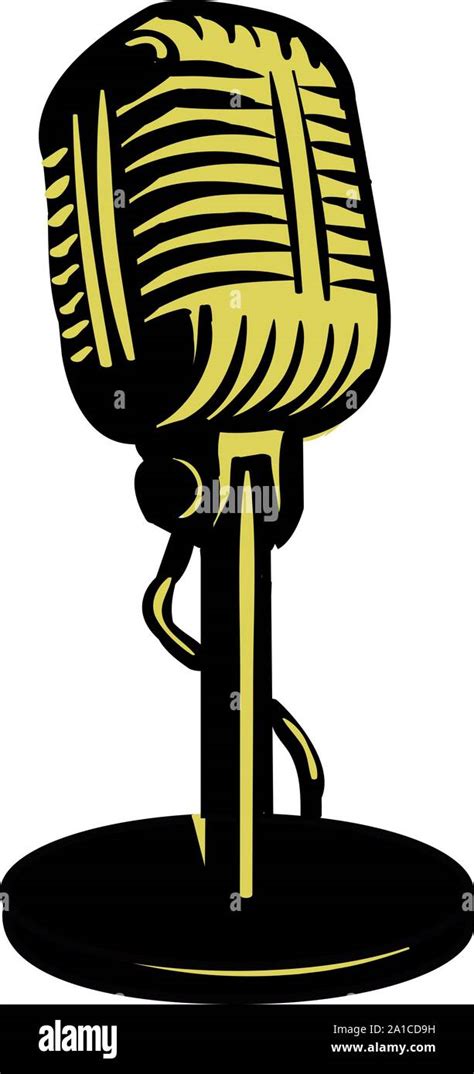 Microphone Illustration Stock Vector Images Alamy