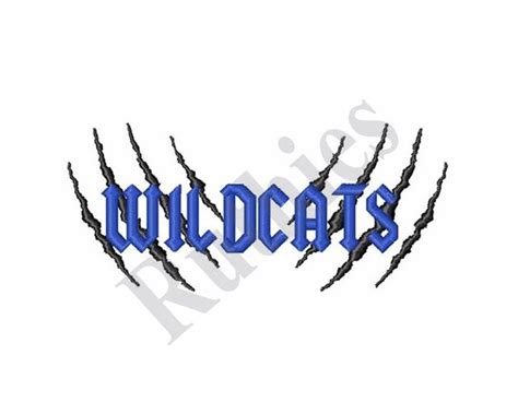 Wildcats Claw Marks Machine Embroidery Design Etsy