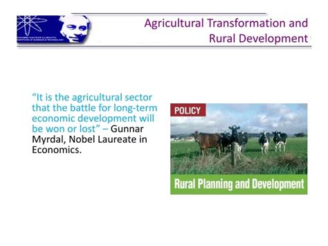 Ppt Agricultural Transformation And Rural Development Powerpoint