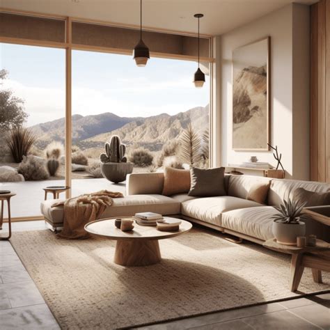 Desert Modern Interior Design for a Serene Living Space