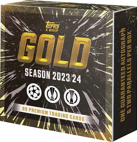 2023 24 Topps Gold UEFA Club Competitions Checklist Box Info