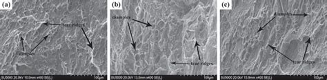 The Fracture Morphologies Of Samples After Different Cee Aec Passes