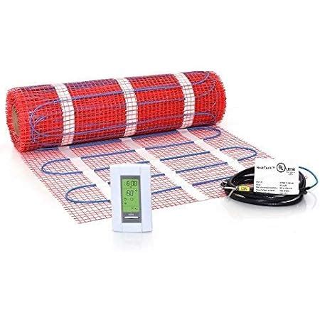 40 Sqft Mat Kit 120V Electric Radiant Floor Heat Heating System W Aube