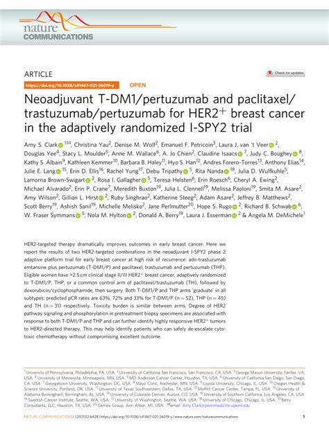 Pdf Neoadjuvant T Dm Pertuzumab And Paclitaxel Trastuzumab