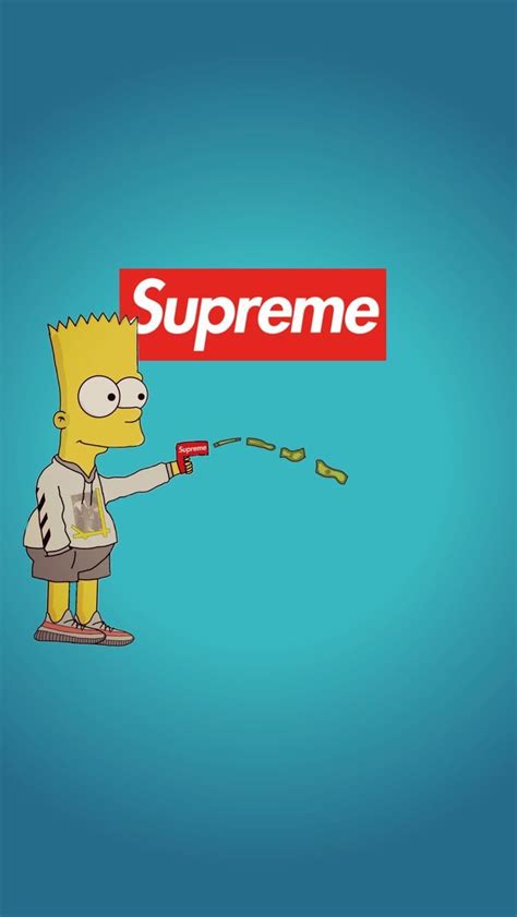 Bart Simpson Supreme 1080 Wallpapers On Wallpaperdog