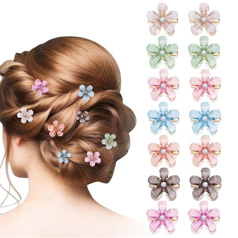 Halinuia St Ck Blumen Haarschmuck Farben Pearl Haarspangen Blumen