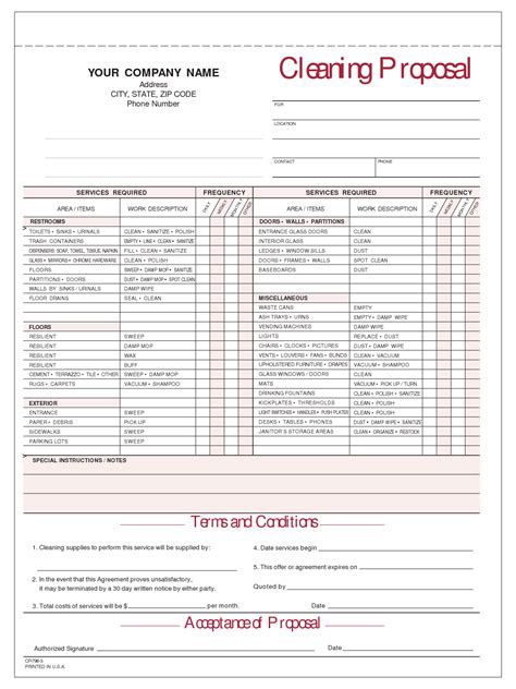 Janitorial Proposal Template 10 Professional Templates Ideas