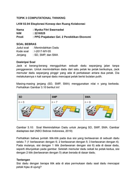 LKM Eksplorasi Konsep T3 CT TOPIK 3 COMPUTATIONAL THINKING LKM 02