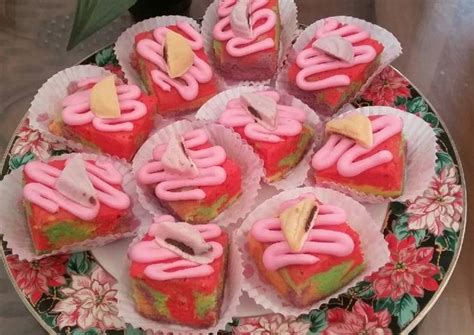 Resep Cake Potong Pelangi Oleh Riesna Cps Cookpad