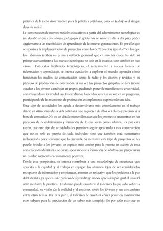 Proyecto De Radios Escolares Caj PDF