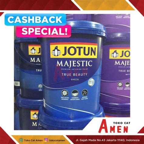 Jual JOTUN MAJESTIC TRUE BEAUTY SHEEN 20LT BRILLIANT WHITE INTERIOR