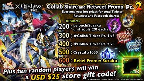 Last Cloudia X Code Geass Lelouch Of The Rebellion Collab Share And