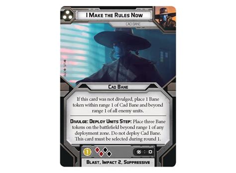 Star Wars Legion Cad Bane Expansion Utvidelse Til Star Wars Legion