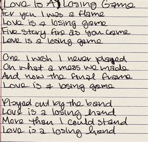 Loving You Is A Losing Game Lyrics : Royalty Free Love Is A Losing Game ...