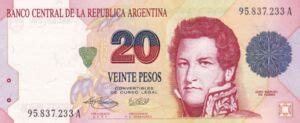 Banknote Pesos Convertibles Argentina Nd Pesos