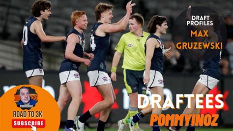 AFL 2022 Draft Player Profiles Max Gruzewski YouTube