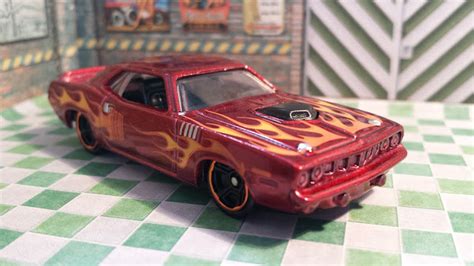 Diecast Super 71 Plymouth Barracuda Hemi Cuda Hot Wheels 2015 Series