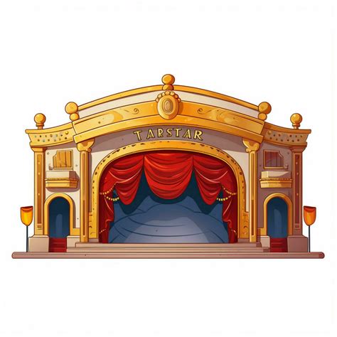 Theater 2d cartoon vector illustration on white background 30694050 ...