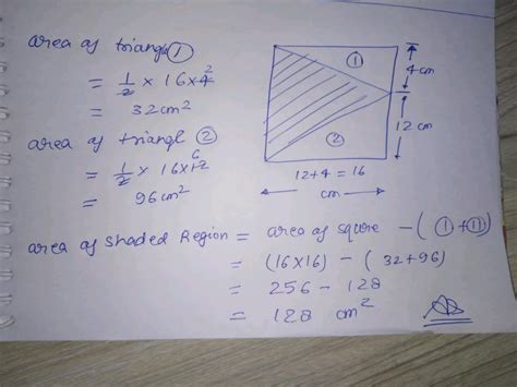 Find The Area Of The Unshaded Region In The Below Given Figure When