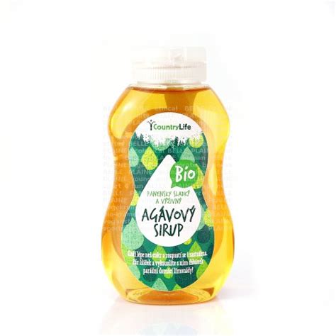 Sirup agávový Bio 350g Country life veganstore cz specializovaný