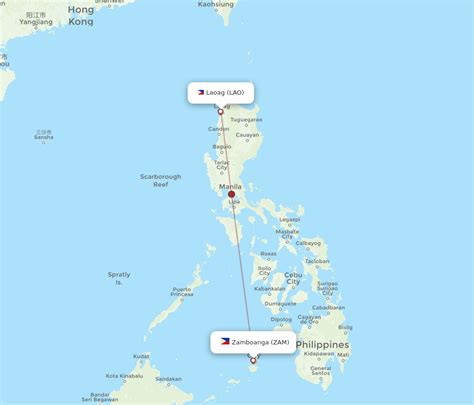 All Flight Routes From Laoag To Zamboanga Lao To Zam Flight Routes