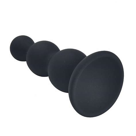 Plug Anal Pequeno Escalonado Em Silicone Preto Plug Sexual Magazine Luiza