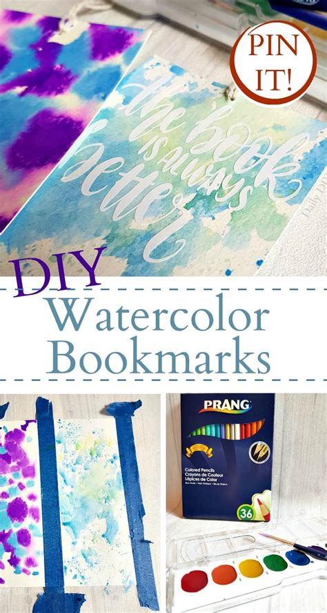 Beautiful DIY Watercolor Bookmarks Using Three Different Techniques