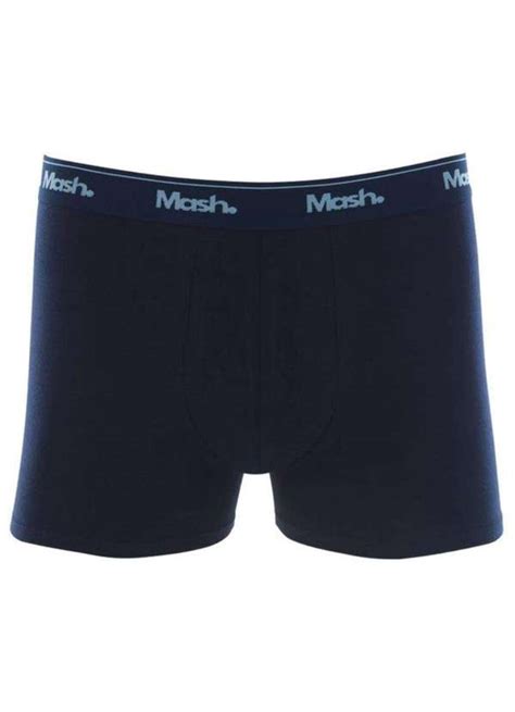 Cueca Bóxer Cotton Mash Azul Marinho Mash