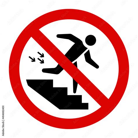 No Run Prohibition Sign Royalty Free Vector Image, 52% OFF