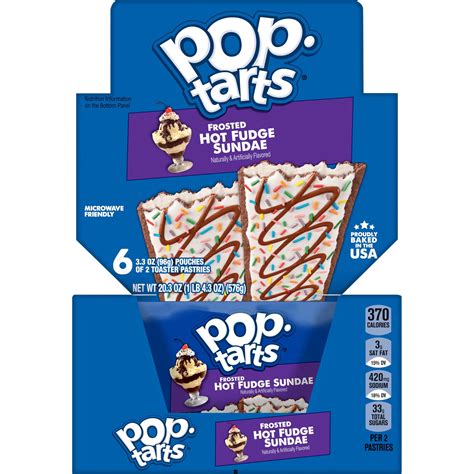 Pop Tarts Frosted Hot Fudge Sundae Toaster Pastries Ready To Eat Breakfast Foods 12 Count