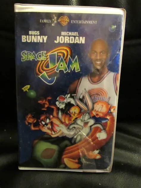 SPACE JAM VHS Tape 1996 Movie Michael Jordan Looney Tunes Rare First