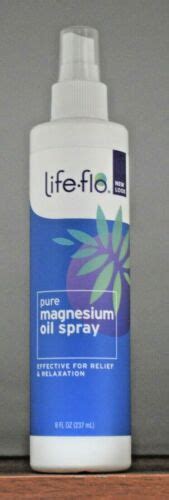 Life Flo Pure Magnesium Oil Spray Oz Pure Magnesium Chloride