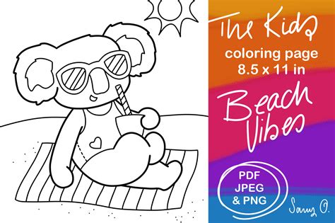 Kawaii Koala Summer Beach Vibes Bikini Graphic By Sany O Creative Fabrica