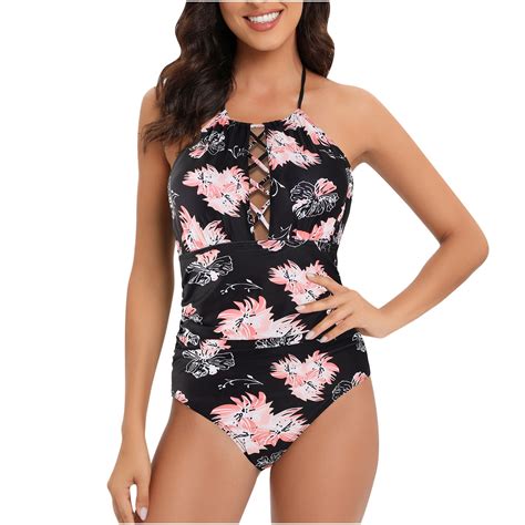 Lyxssbyx Plus Size Swimwear One Piece Women Sexy Solid With Chest Pad Without Underwire Bikini