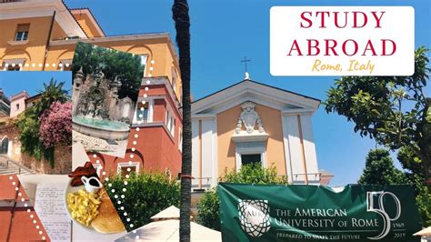 American University Of Rome Study Abroad YouTube