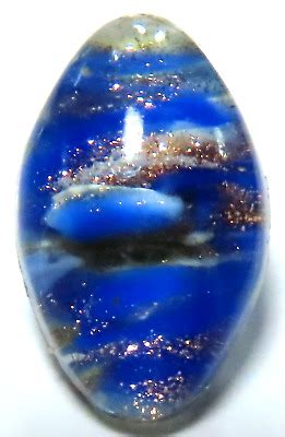 Stellar Antique Th C Leo Popper Sons Cobalt Blue Gold Stone