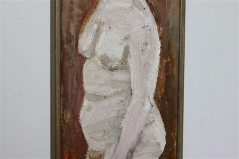 Rune Rådsten Nude Woman s Oil on Panel Framed for sale at Pamono