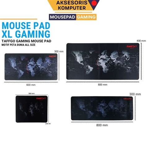 Alas Mouse Mousepad Gaming Mouse Pad XL Desk Mat Motif Peta Dunia